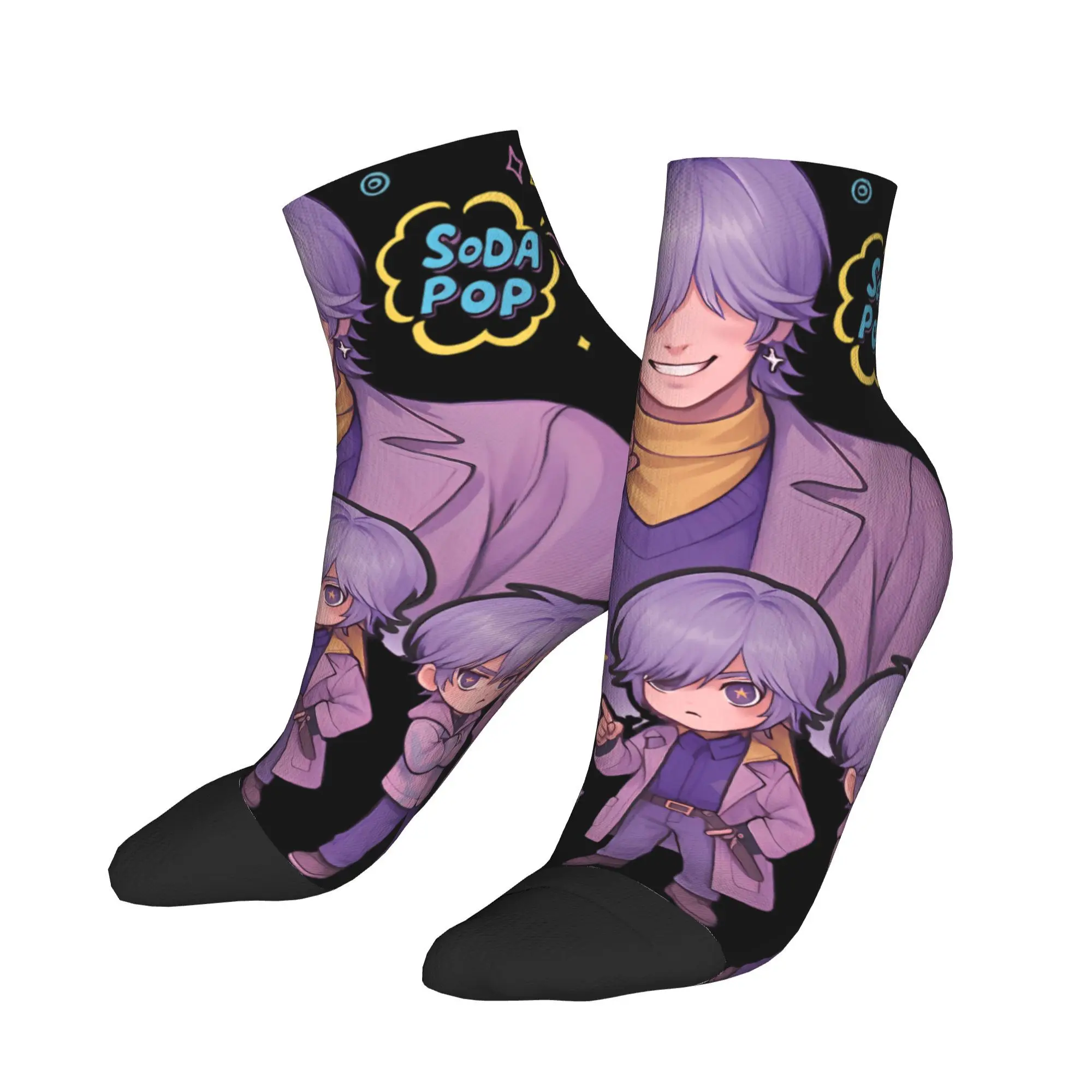 

Saja Boys Soda Pop Kpop Demon Hunters носки летние носки до щиколотки модные мужские качественные мягкие носки дизайн нескользящие носки для скалолазания