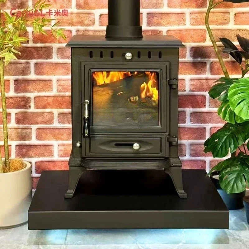 A a50 Winter winter heating firewood real fire wood small heater cast iron independent bed and breakfast