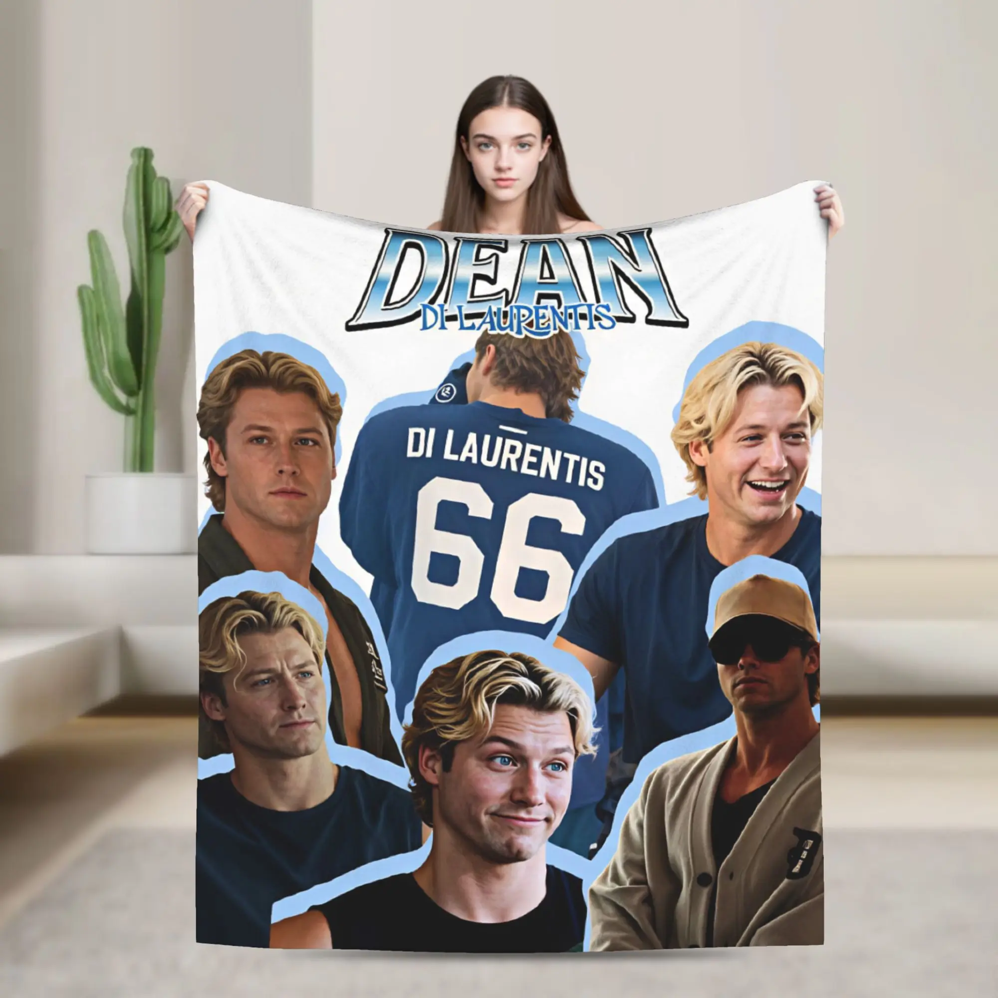 Dean Di Laurentis 66 Plush Blanket Child Off Campus Flannel Throw Blanket For Couch Chair Warm Soft Design Quality Bedspread