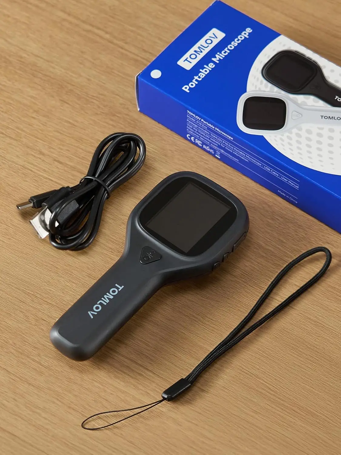 TOMLOV P10 Evo  Handheld Microscope LED Light - Error Coin Magnifier for Collectors, Portable Jewelers Loupe for Adults & Kids