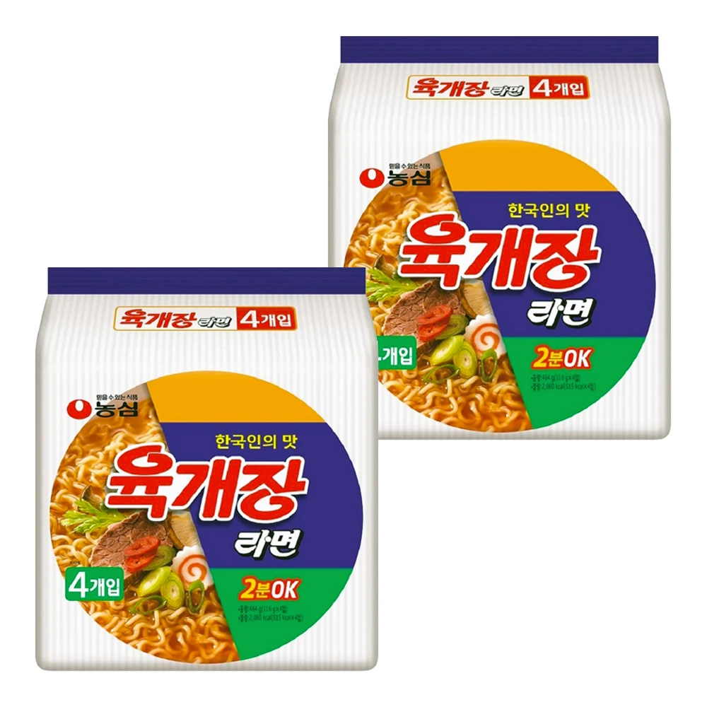 Nongshim Yonggagang Nunkyungmyeon ، g x 8 قضبان