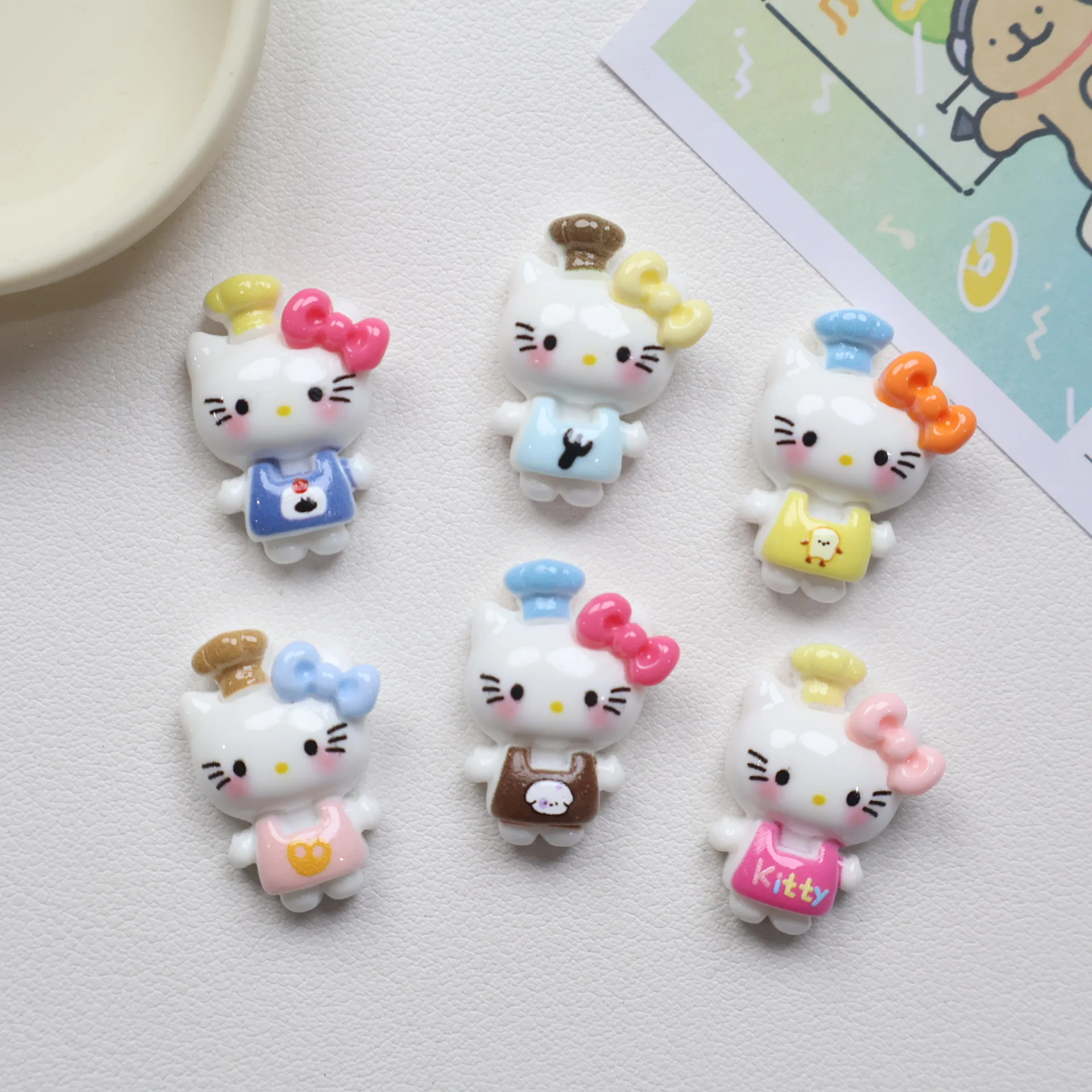 Kawaii Flatback Resin Cartoon Animal DIY for Refrigerator Scrapbook Phone Case Headwear Earring Craft Decor - view 2