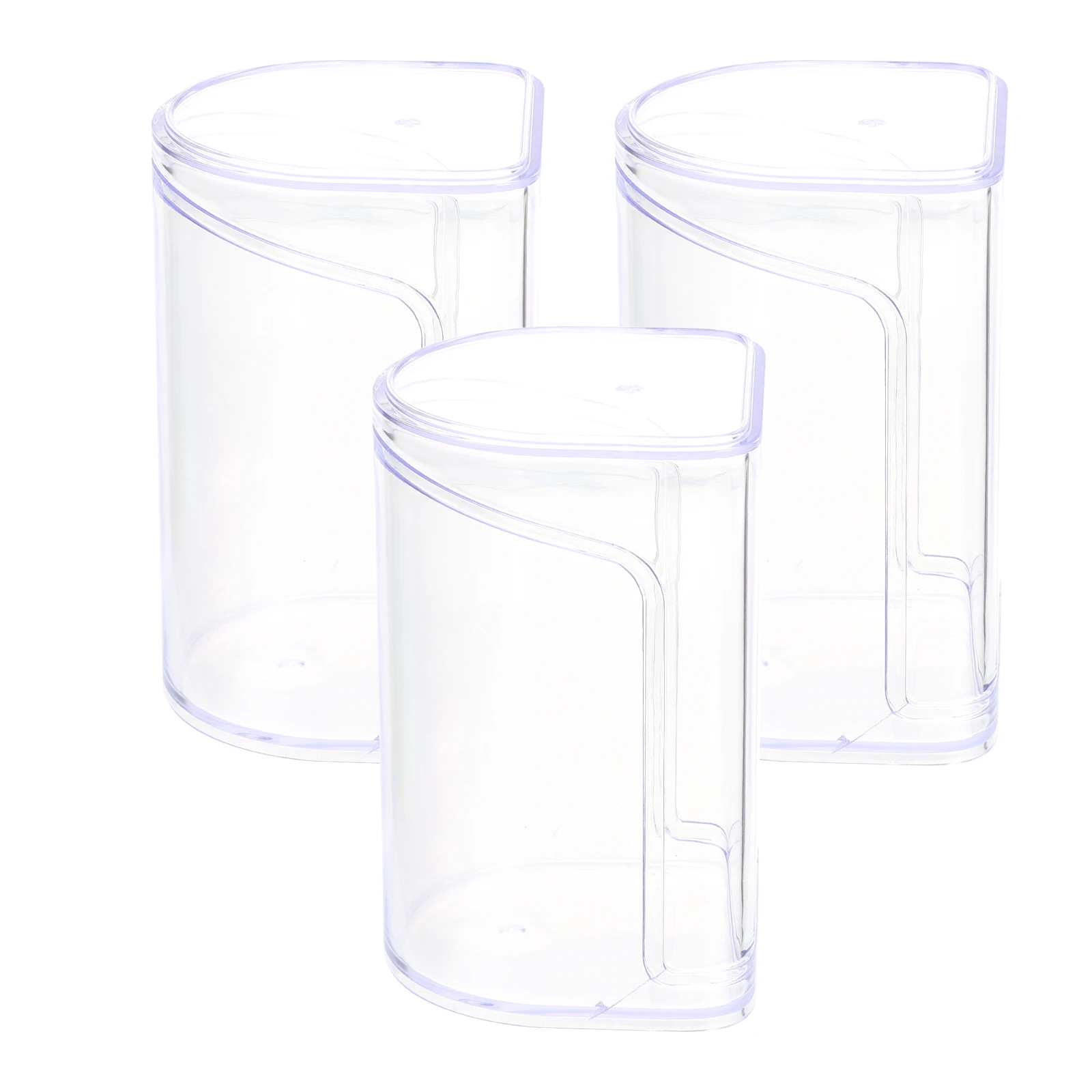 3pcs Display Case Clear ABS Material for Figures Organizer Toy Mini Storage Box High Transparency Protect Collections