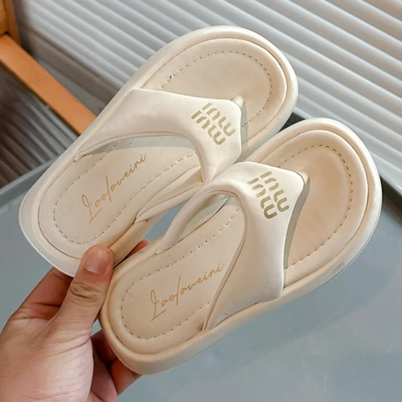 Girl Slippers Indoor Outdoor Wear Summer Kids Slippers Children Flip Flop Clip Foot Sandals Beach Shoes