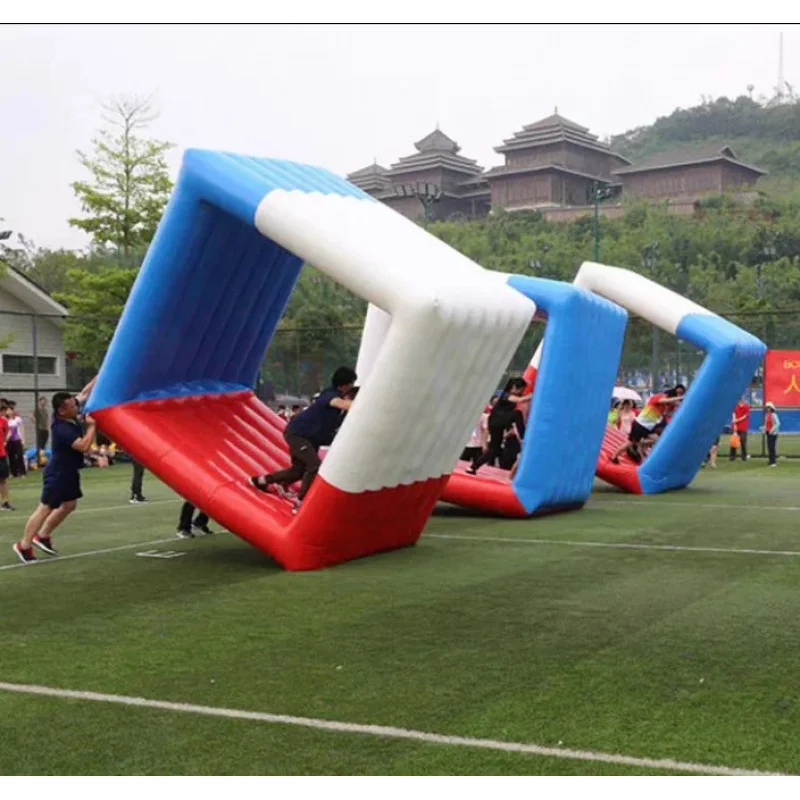 Commercial Inflatable Flip It Square Rolling Sports Game Non Slip Surface PVC Material for Team Building Competition