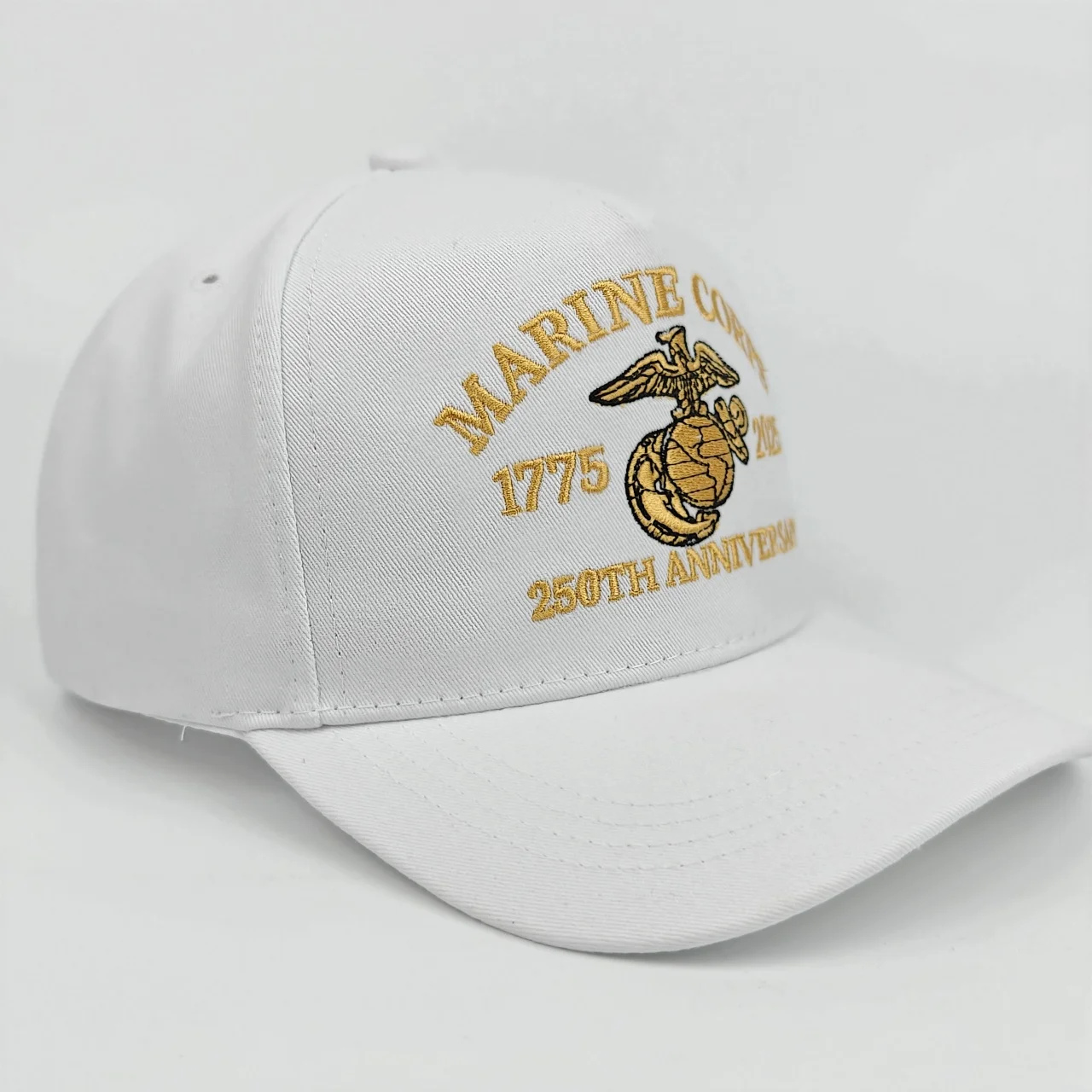 Offizielle Baseballkappe zum 250. Jubiläum des U.S. Marine Corps - Gestrickt mit 1775 - 2025 Logomuster, Verziert mit dem Amerikanischen F – Detail 11