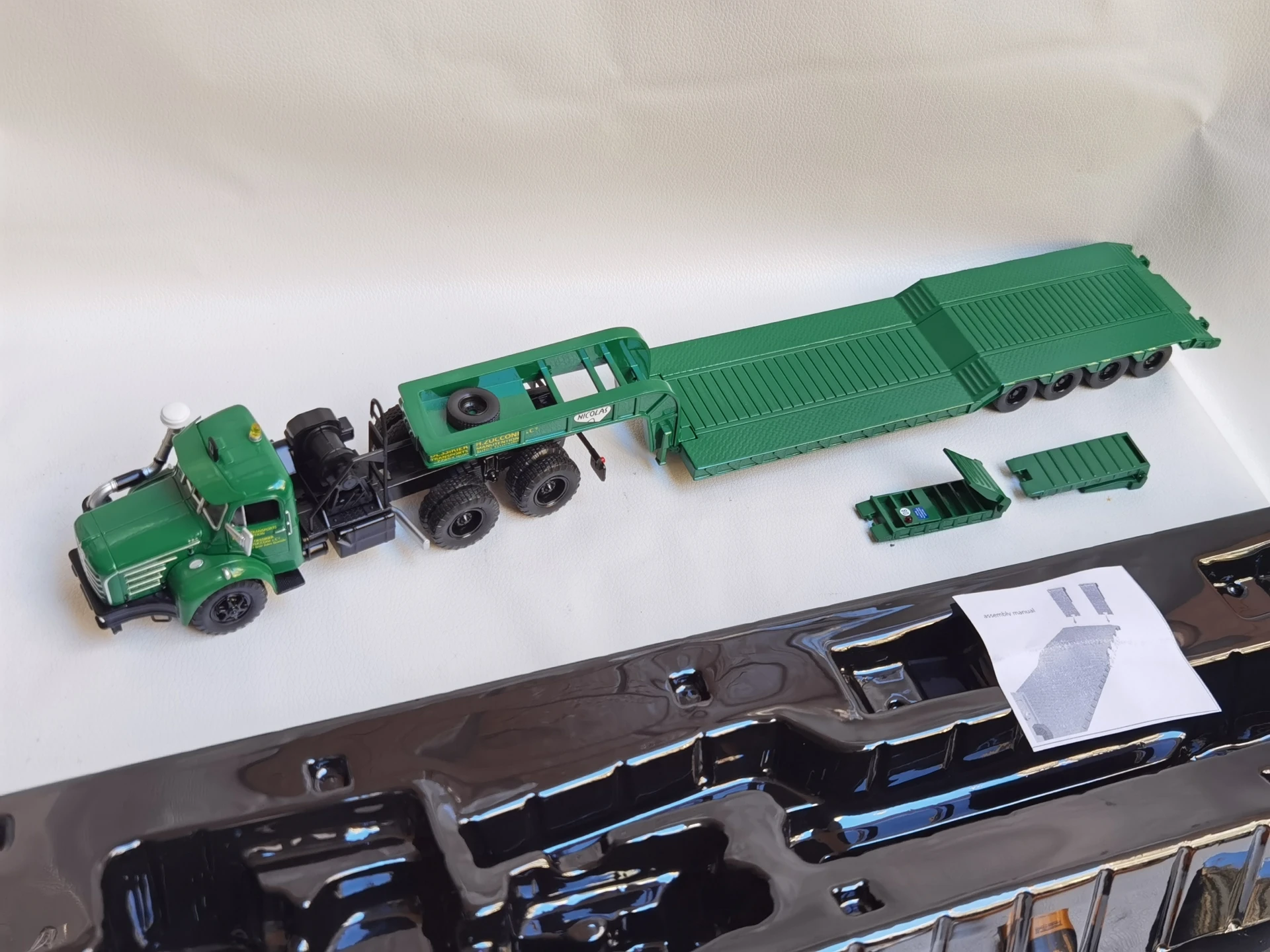 Diecast ODEON BERLIET TBO DESSIRIER ZUCCOHONI Französisch Berliet Anhänger Lkw Modell T6i3 Legierung Auto Modell Sammeln Spielzeug