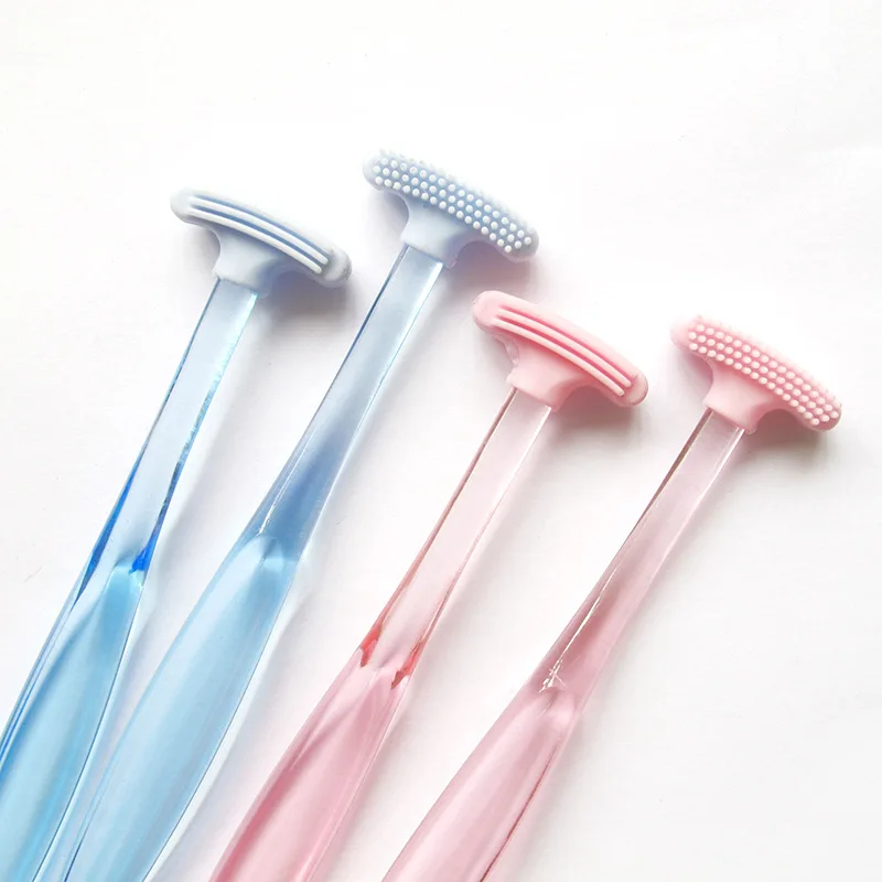 Soft Silicone Tongue Brush Cleaning the Surface of  Oral  Brushes  Scraper Cleaner Fresh Breath Health tounge scrapper 혀클리너