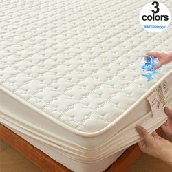 New Quilted Waterproof Mattress Protector- A-Class Health Standard, Cotton Top Layer, Antibacterial- Bedroom Mattress Cover