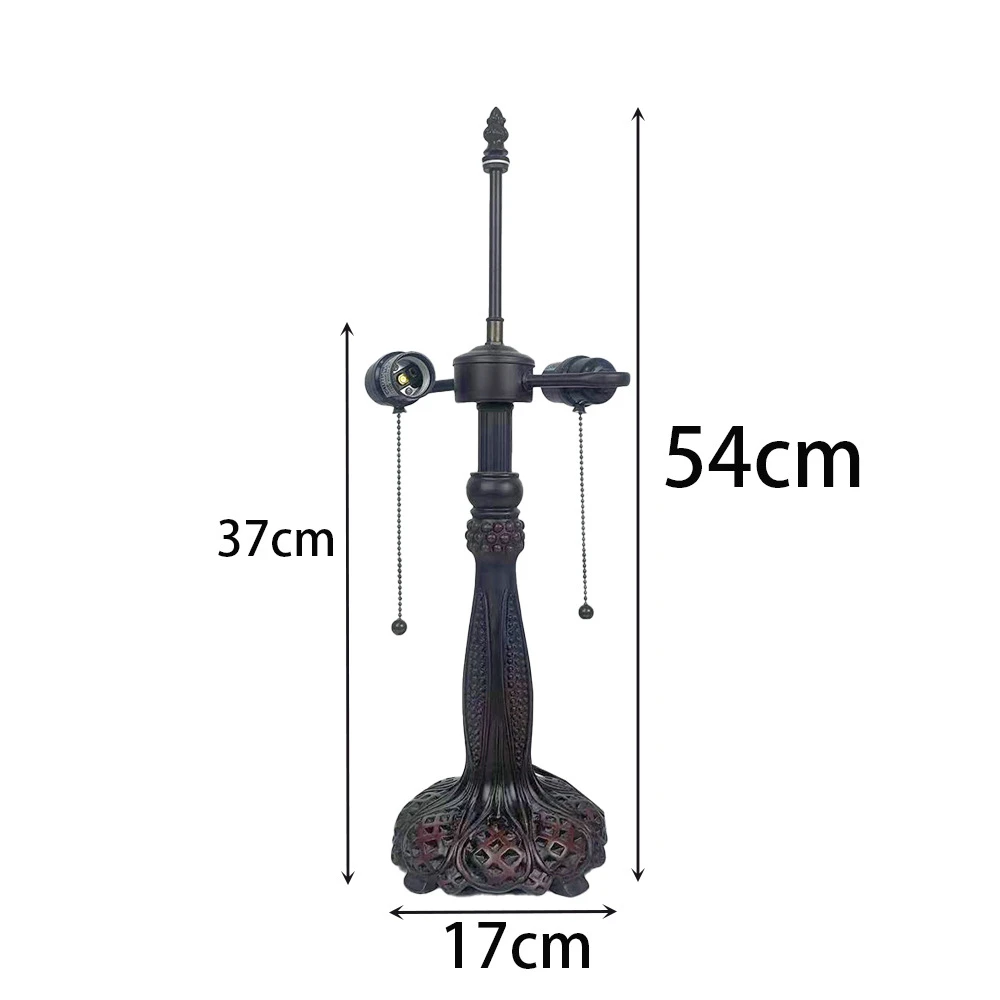 Base especial para iluminação Tiffany, adequada para base de lâmpada de mesa de 12/16 polegadas, material de resina