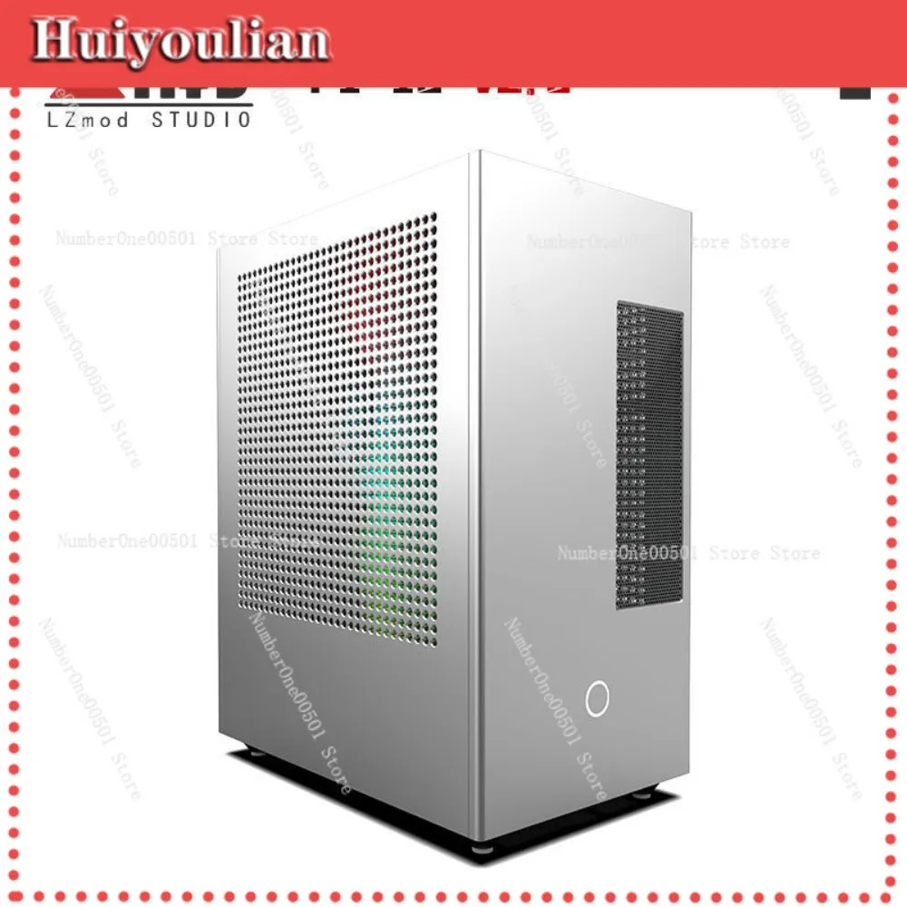 Lzmod mini F1-1U 2.0 ITX Dual-Slot Discrete Graphics Case – Compatible with Colorful iGame RTX 4060 Ti