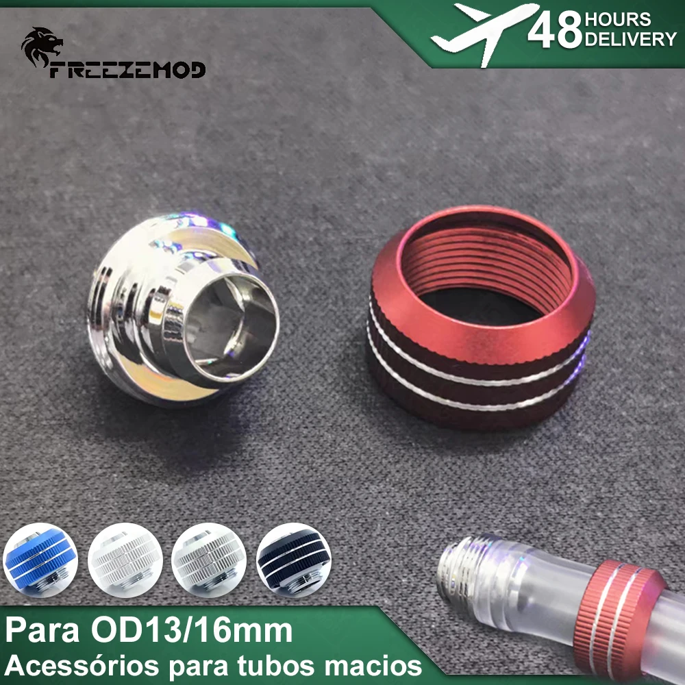 Acessórios para tubo macio 9.5*12.7mm 10*16mm freezemod mangueira de pvc torque 3/8 "conexão de tubulação hexágono fixo mod pc refrigerador de água BRGKN-3B