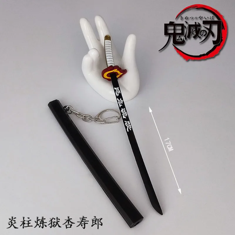 Figura de Anime J apanese, accesorios de Cosplay de arma Katana que se puede abrir, joyería de aleación para fanáticos de los dibujos animados, accesorios de regalo, Demon Slayer