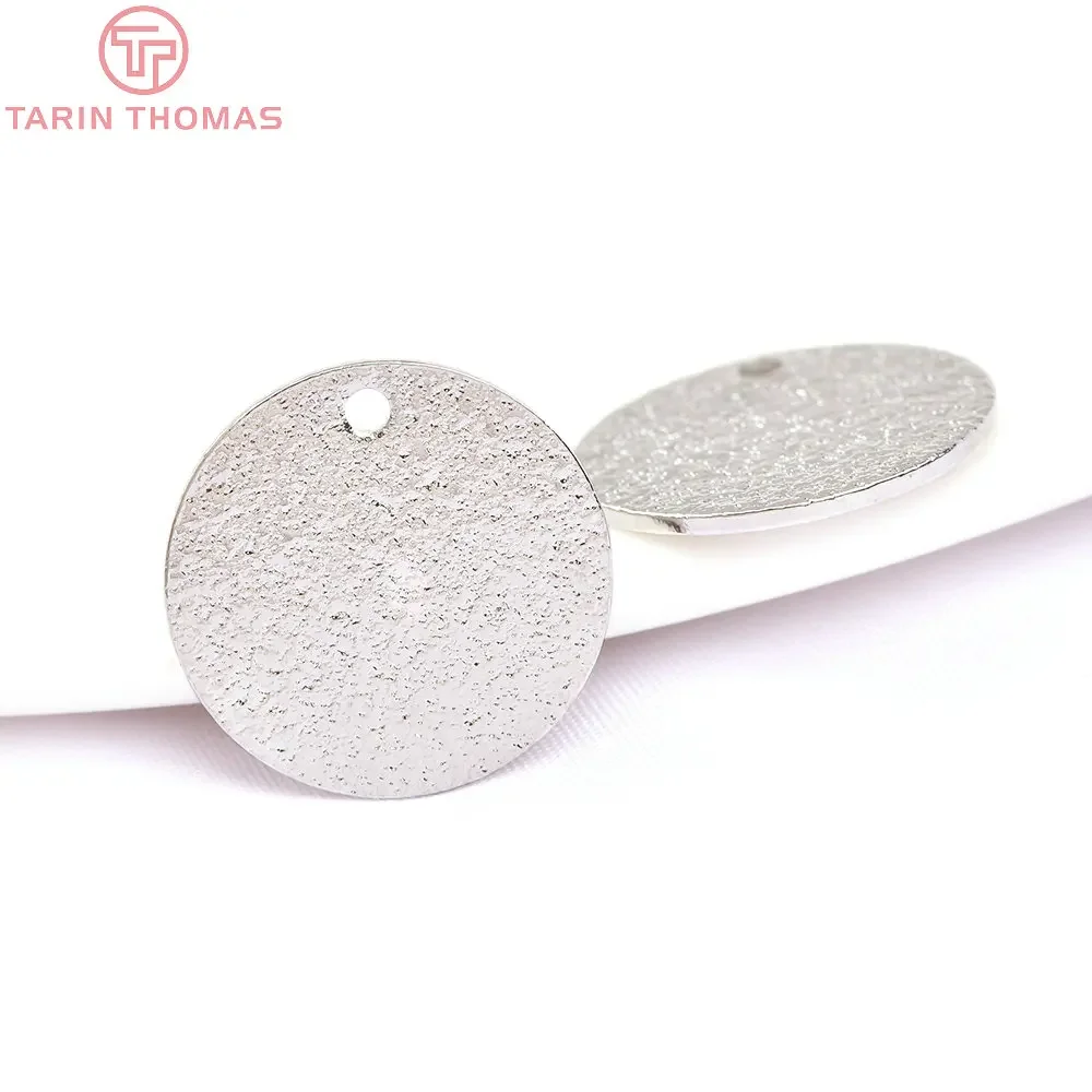 

(6521) 20PCS 15MM Platinum Color Brass Round Pendants Charms High Quality DIY Jewelry Making Findings Accessories Wholesale