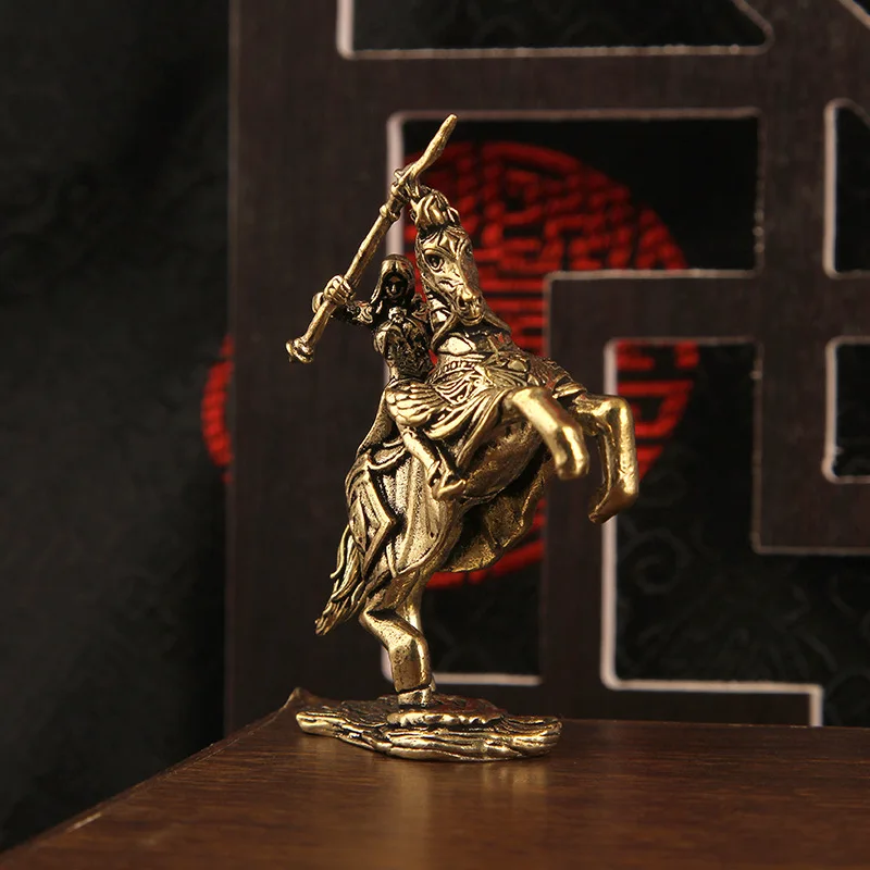 النحاس الأوروبي الجميل فارس نموذج المنمنمات تمثال خمر الرجال القوي المحارب زخرفة سطح المكتب اكسسوارات الديكور #3