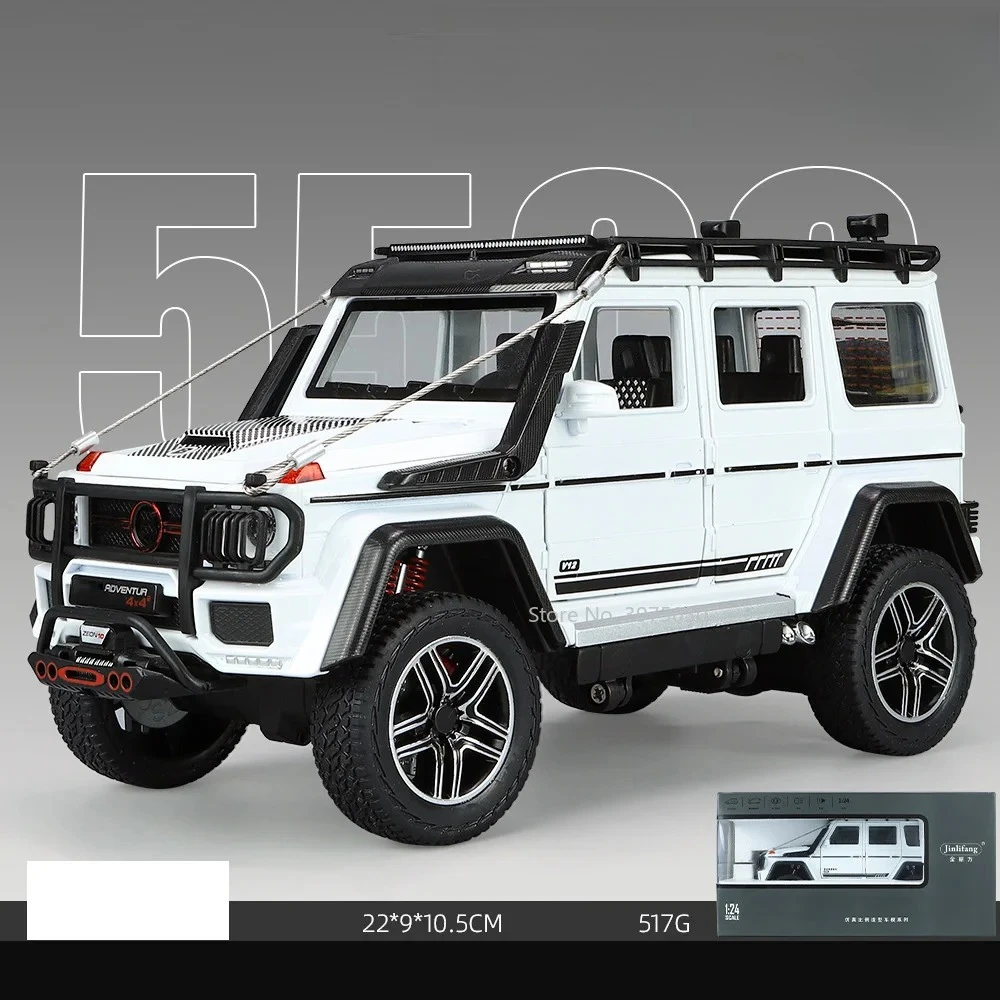 

1/24 G550 Metal Diecast Car Model Toys Off-road Vehicle High Simulation Vehicles Model and Light Collection Kids Toy Gifts