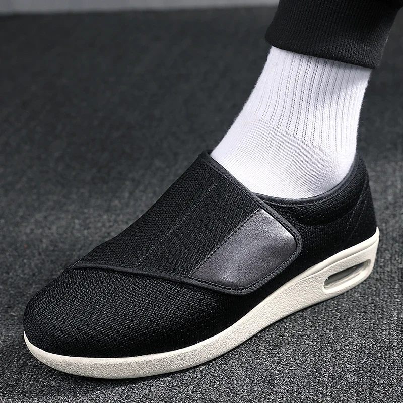 Men Orthopedics Wide Feet Swollen Walking Casual Shoes Thumb Eversion Adjusting Soft Comfortable Diabetic Man Shoes Big Size