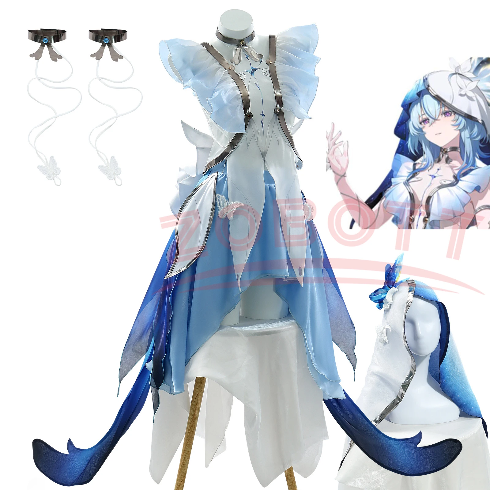 Anime The Shorekeeper Cosplay Wuthering Waves Costume Lovely Dress Uniform Women Game Suit Halloween Party Outfit Role Play