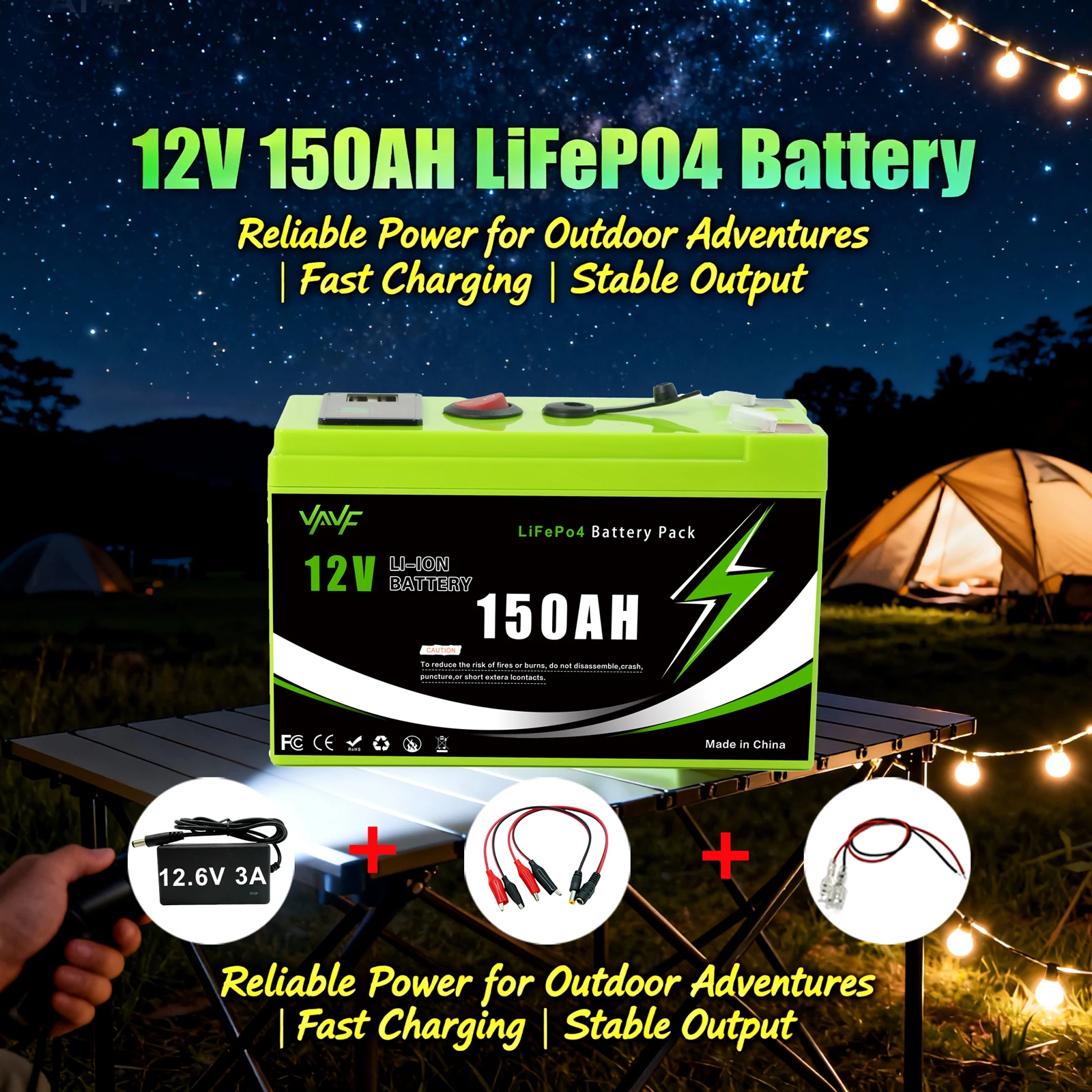 

Литиевая аккумуляторная батарея LiFeP04 12 В, 150 Ач, глубокий цикл для солнечной энергии, ИБП, скутеров, силовых колес, эхолота, встроенных BMS