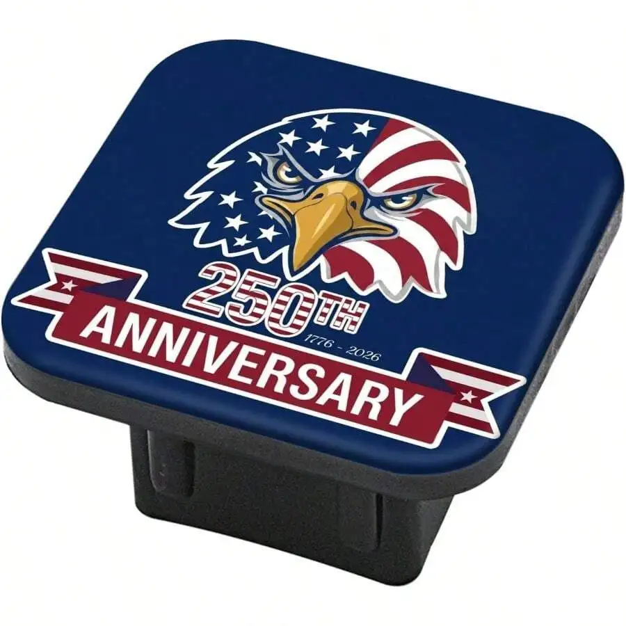 Trailer Hitch Cover, Hitch Cover Rubber Towing Hitch Plug Covers, Square 2 Inch Receiver Tube Plug Cap Trucks SUVs