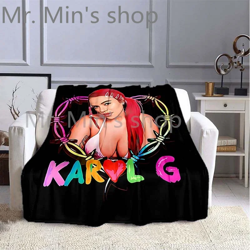 Karol G Bichota And Heart Tattoo, Karol G Red Bare Wire Heart Chenille Cute Weed Halloween For Beds Throw Blanket