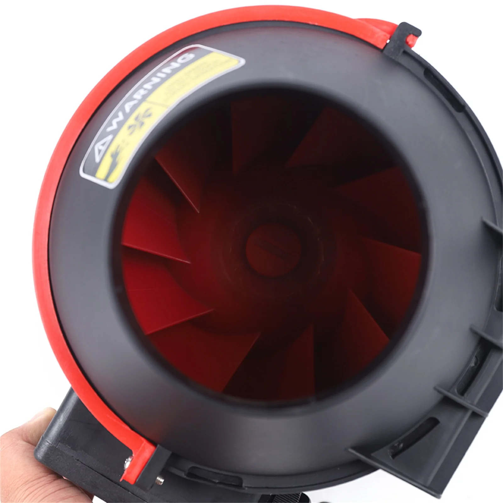 4-Inch Round Duct Fan Black For Kitchen, Barbecue Shop