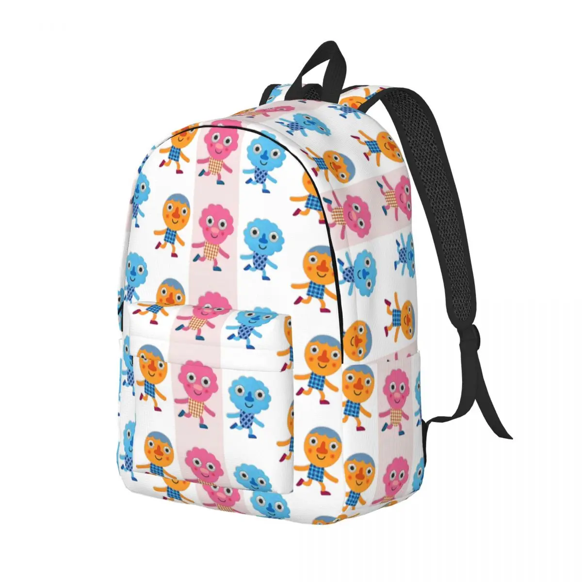 Noodle & Pals Micro Super Simple Backpack with Pocket School Business Nursery Rhymes Songs Daypack Laptop Computer Canvas Bags