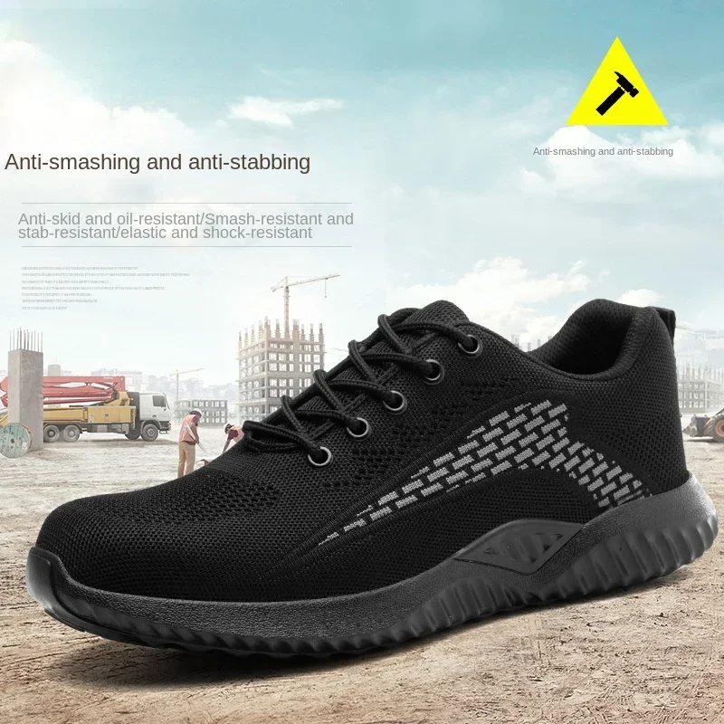 Anti Smashing Anti Piercing Wear-resistant Anti Slip Safety Shoes Breathable Comfortable Work Shoes One for Sale