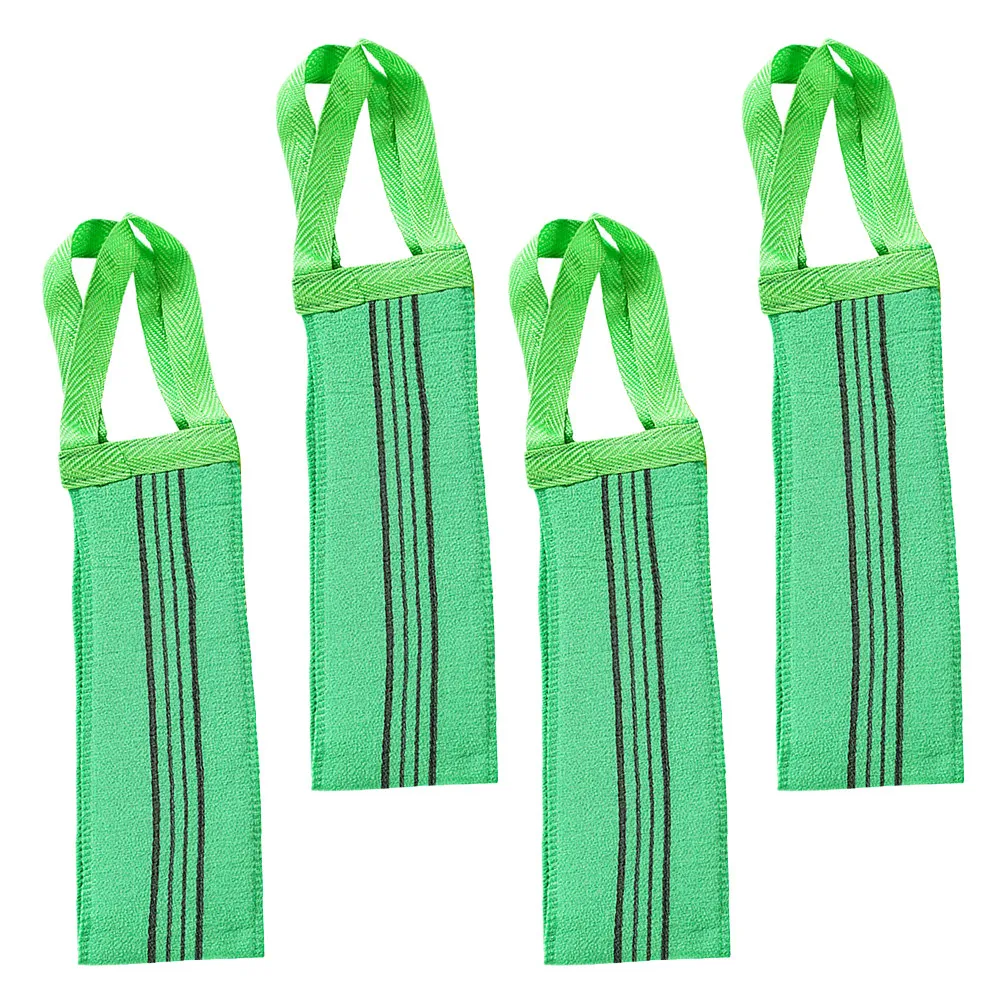 

4Pcs Exfoliating Body Towel Dual-Sided Long Strip Shower Scrubber for Hard-to-Reach Areas Exfoliating Washcloth Towel Skin