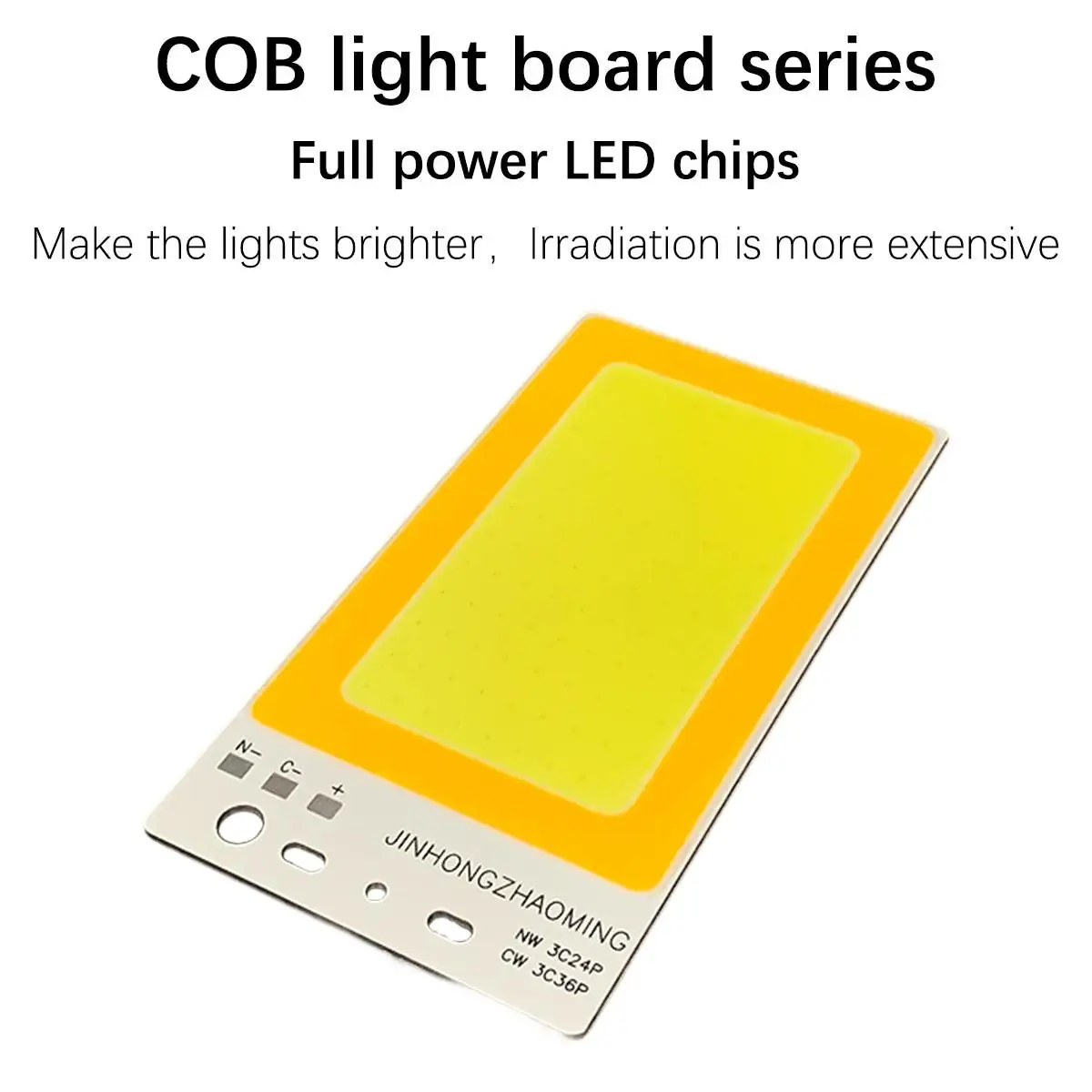 

120x65mm 2in1 Dc12v Cob Led Chip Lamp 80w 50 Watt Two Color Board Light Source Bicolor Dual-Color Module High Power Lights Beads