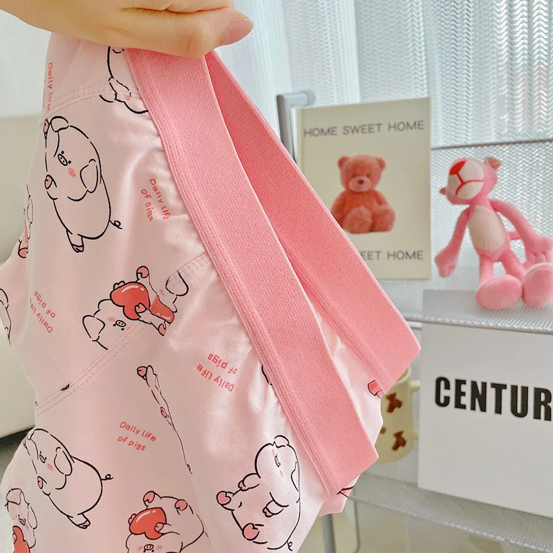 3xl große Mann Frauen Baumwolle niedlich schöne süße rosa Schwein Cartoon Unterwäsche Mode Persönlichkeit Elastizität atmungsaktive Boxer