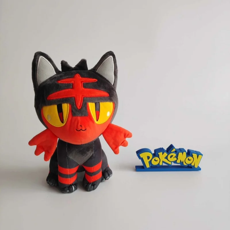 Peluche de 21 cm de Litten, Pokémon Torracat, Muñeco de Peluche, Evolución de Incineroar, Juguetes de Colección Exquisitos, Regalos para Fans