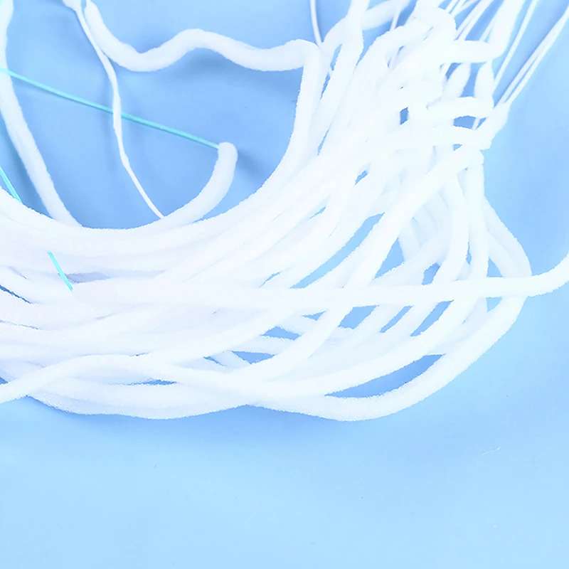 

50pcs Dental Floss Toothpick Threaders Tooth Floss Expanded Flosser Multifunctional Cleaning Wire Line For Braces Oral Clean