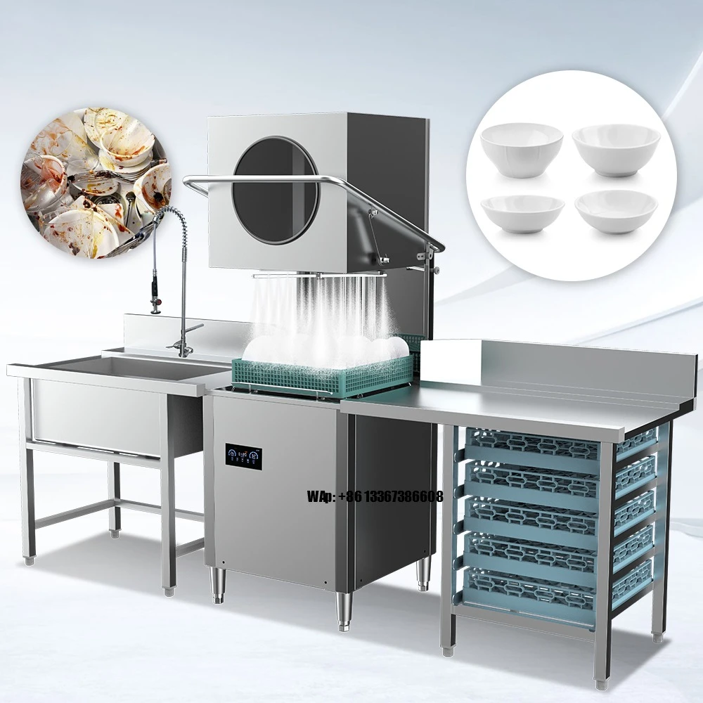 Smart Edelstahl Restaurant Kommerzielle Haube Typ Spülmaschine Maschine Restaurant Spülmaschine Spülmaschine Restaurant