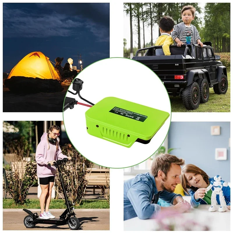 Imagem -06 - Adaptador de Roda Elétrica com Fusível e Interruptor Conector Faça Você Mesmo Ryobi 40v Li-ion Battery pc Pcs