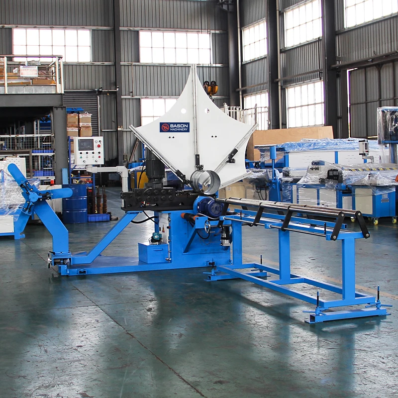 HVAC Duct Machine HVAC Duct Machine Heavy-Duty Spiral Duct Forming Equipment 0.5-1.2mm Sheet Metal Processing Capacity