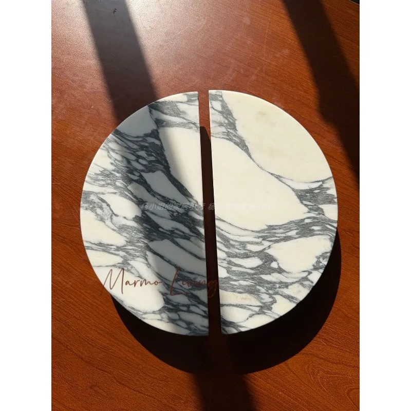 100% Natural Marble Door Handle Glass Door Clothing Store High-end Arabescato Stone Entrance Pull Handle Villa Hotel