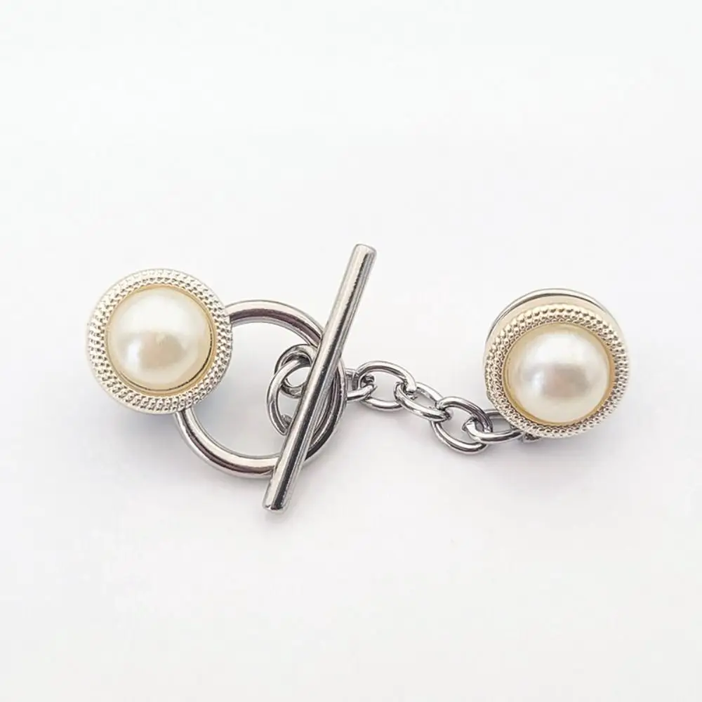 Crown Nail-Free Cardigan OT Buckle Triangle Detachable Flower Anti-light Brooch Crystal Button Clasps