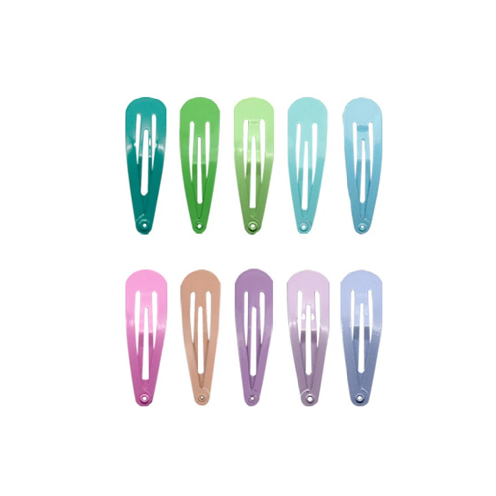

100 Pcs Water Drop Clip Girls Hair Star Hairpin Clips European and American Baby