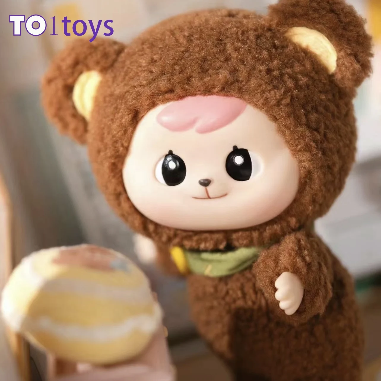 Bao-ao Hugging Series Plush Doll Anime Figure Kawaii Doll Little Bear Plush Toys Collection Birthday Gift for Girls Toy