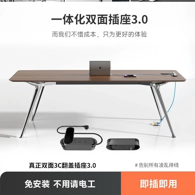 Light luxury boss desk, simple modern manager desk, large class  supervisor table and chair combination designer home desk