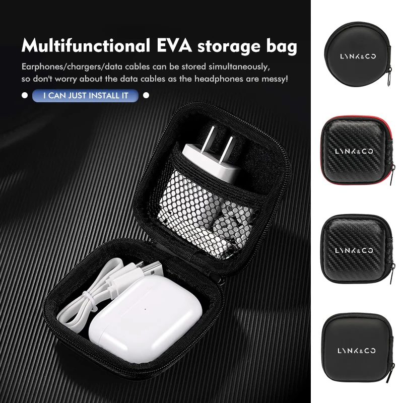 Bolsa de almacenamiento de datos para coche, con logotipo de EVA, para LYNK&CO 01 Phev 02 03 Phev 03+ 05 06 09 PHEV 09 MHEV