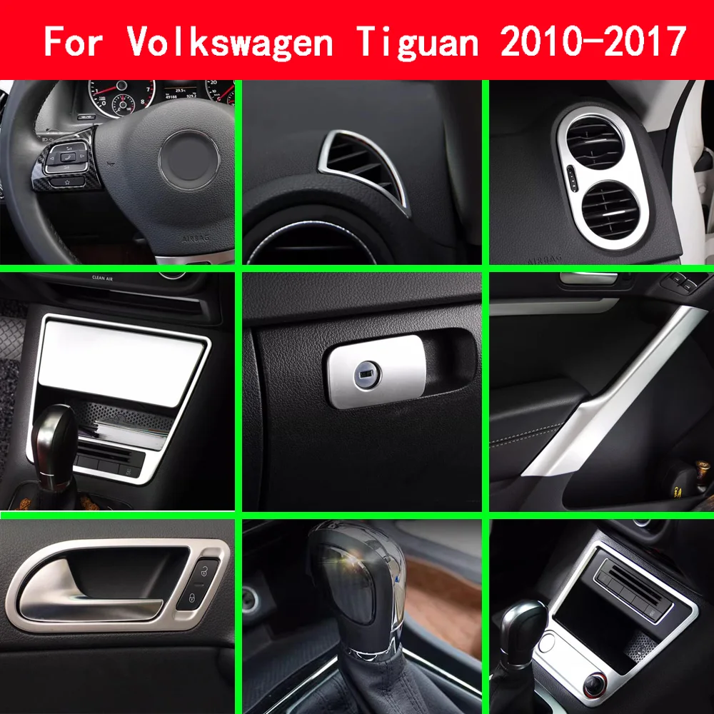 

For Volkswagen VW Tiguan MK1 2010 2011 2012 2013-2016 Car Reading Light Cover Air Knob Knob Shift Vent Frame Trim Armrest Outlet