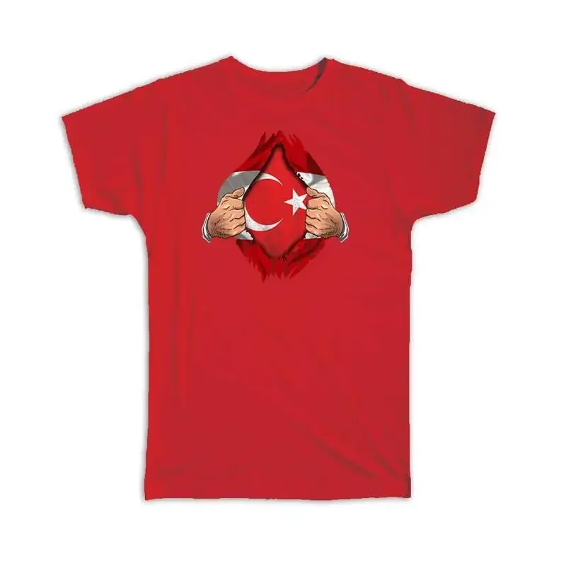 

Turkiye Турецкая футболка с датским флагом на груди