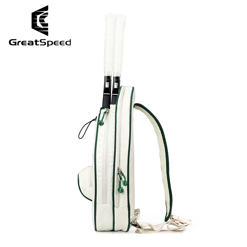 2025 Autumn Winter GreatSpeed Tennis Racquet Bag White Green Badminton Padel Pickleball Tennis Bags Unisex Teenager Shoulder Bag