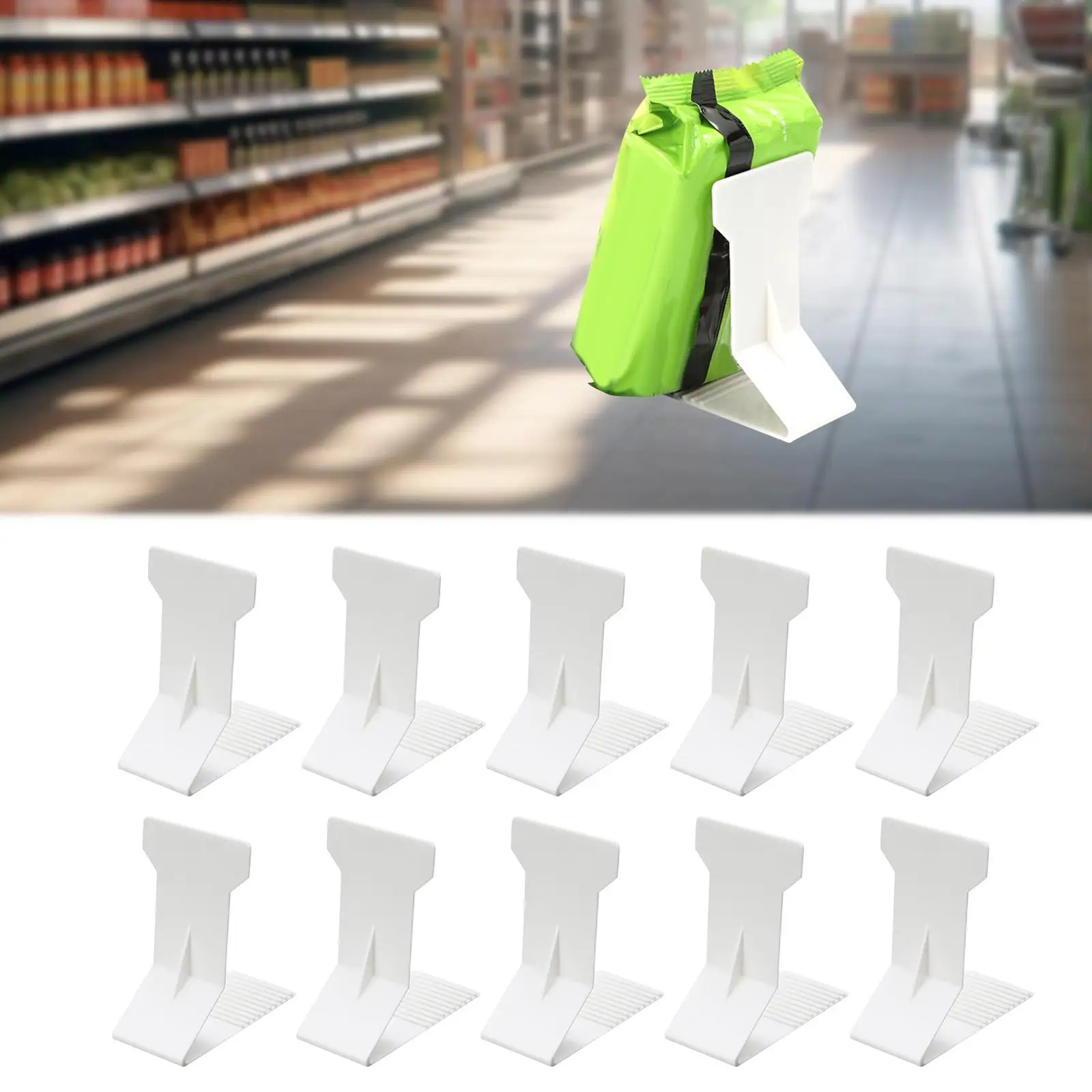 10x Shelf Divider for Kitchen Cabinets Tabletop Shelf Rear Support Plate