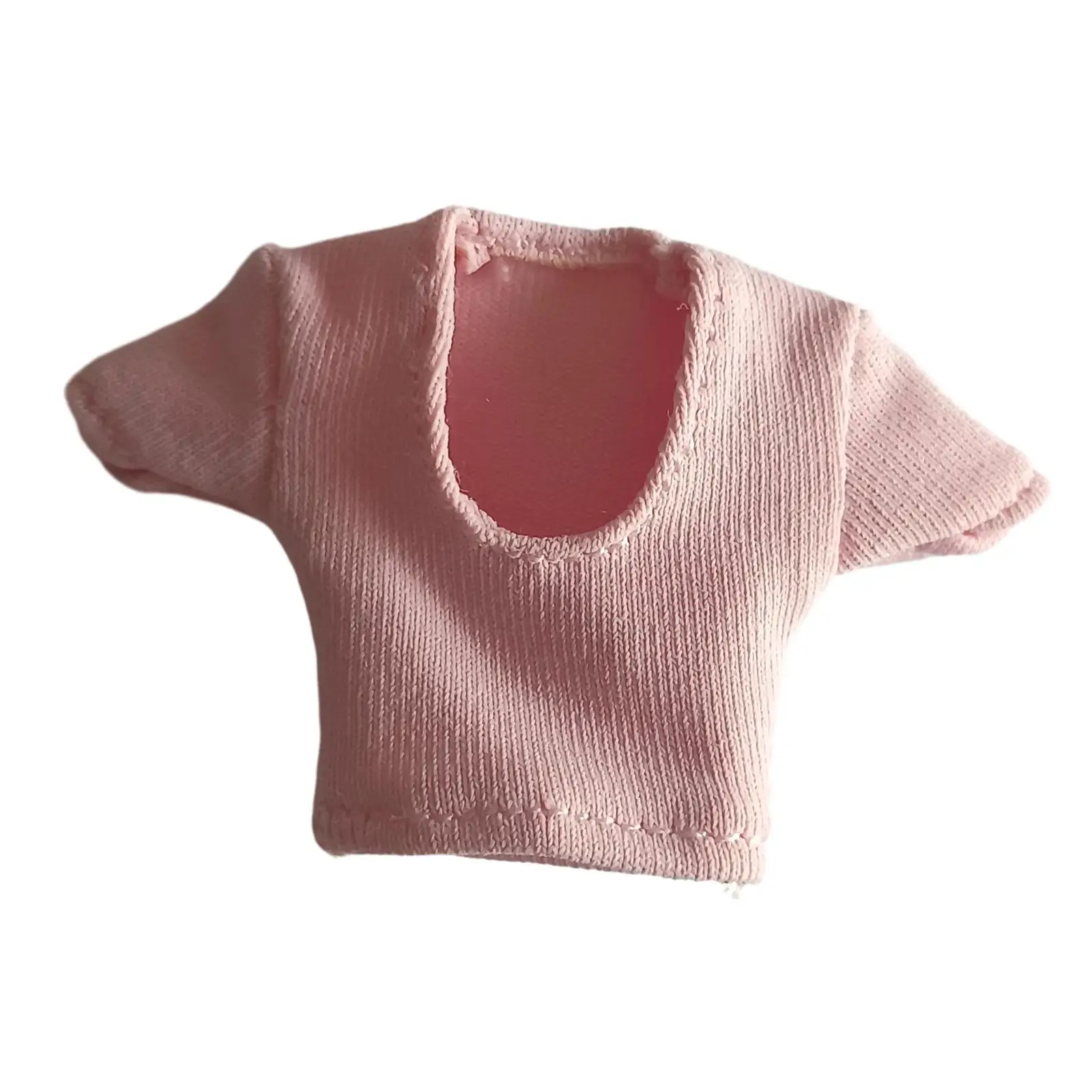 1:12 Actiefiguren Shirt Zachte Handgemaakte Accessoires Miniatuur Stijlvolle Poppendecor 6 Inch Dameskleding Poppenkleding