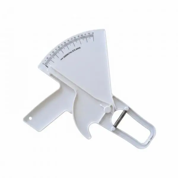 Body Fat Caliper Skinfold Thickness Ruler ABS Clamp Style Adipose Measuring Tool Fitness Fat Caliper for Home Training