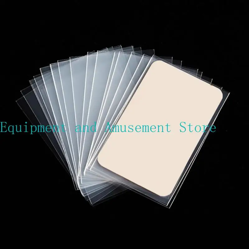Y1uc 50pcs verschillende Clear Penny Card Mouwen voor bord- en ruilkaarten