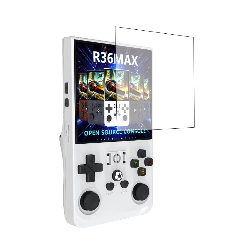 Hard กระจกนิรภัยป้องกันฟิล์มป้องกันหน้าจอสําหรับ R36 Max Retro คอนโซลเกมมือถือป้องกัน R36max อุปกรณ์เสริม